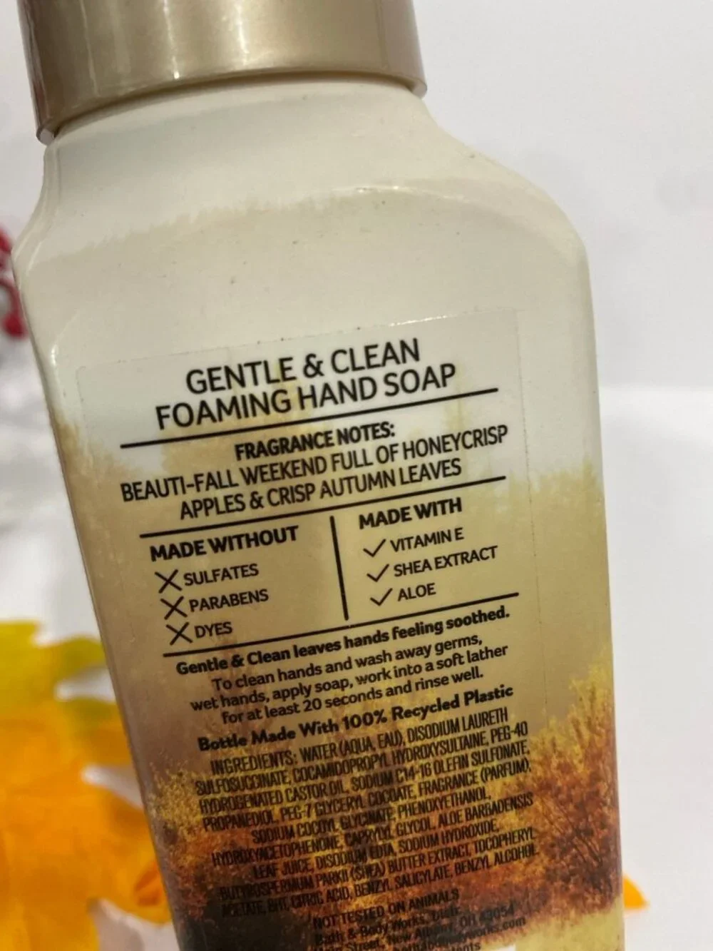 Fall & Autumn Gentle Foaming Hand Soaps Bath & Body Works X 3